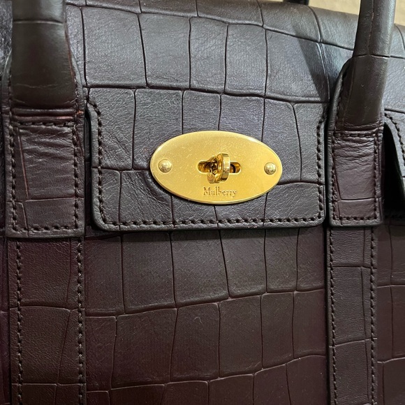 MULBERRY SMALL CROC EMBOSSED BAYSWATER - Picture 2 of 15